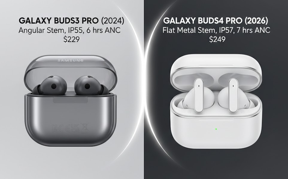 Samsung Galaxy Buds3 Pro vs Galaxy Buds4 Pro (2026): Is It Worth Upgrading?